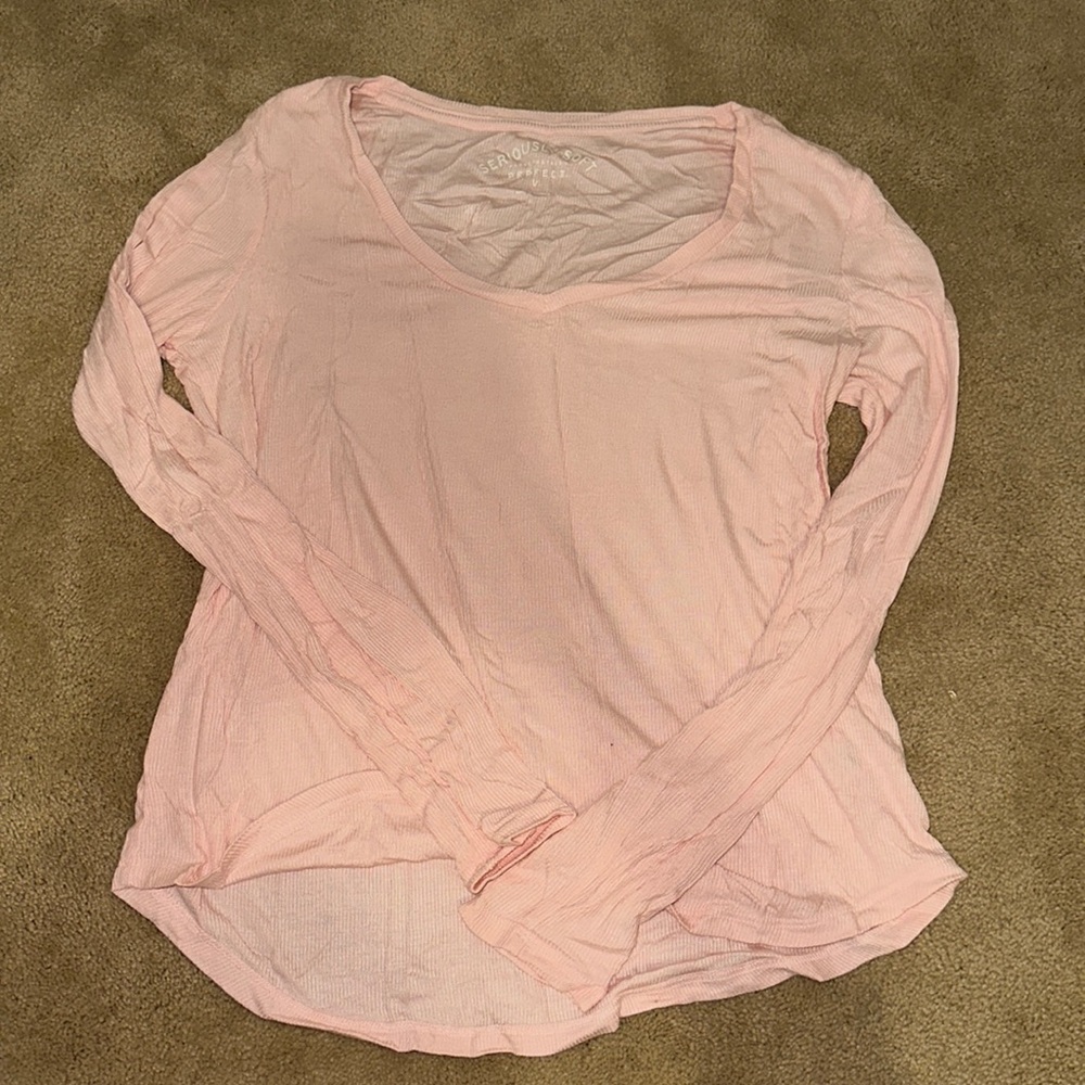 seriously soft pink longsleeve